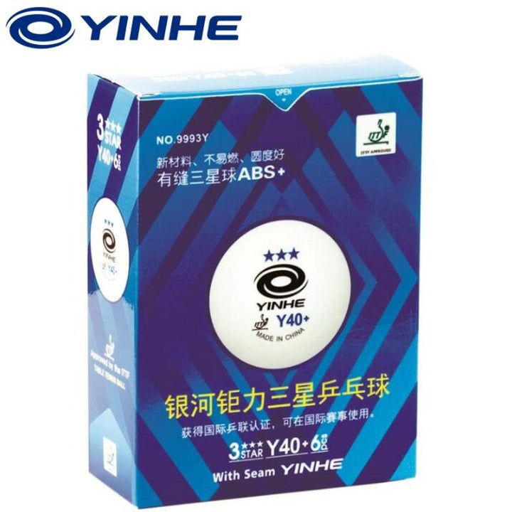 YINHE 3 Star Y40+ Table Tennis Ball 9993Y  (Blue) With Seam ITTF Approved